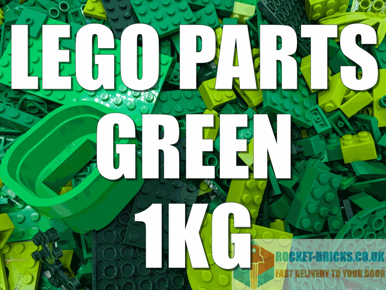 ⭐️️LEGO 1KG BUNDLES INCL MIXED BRICKS PARTS PIECES TILES - GREEN⭐️