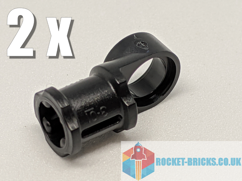 ⭐️️2 x NEW LEGO 32126 AXLE AND PIN CONNECTOR TOGGLE - BLACK - 4660886⭐️