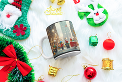 ⭐️️Exclusive Lego Christmas Scene Mug - The Charging Bull | NYC | New York⭐️️