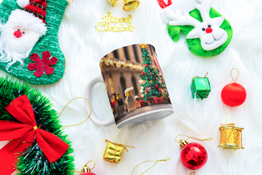 ⭐️️Exclusive Lego Christmas Scene Mug - Wall Street & NYSE | NYC | New York⭐️️