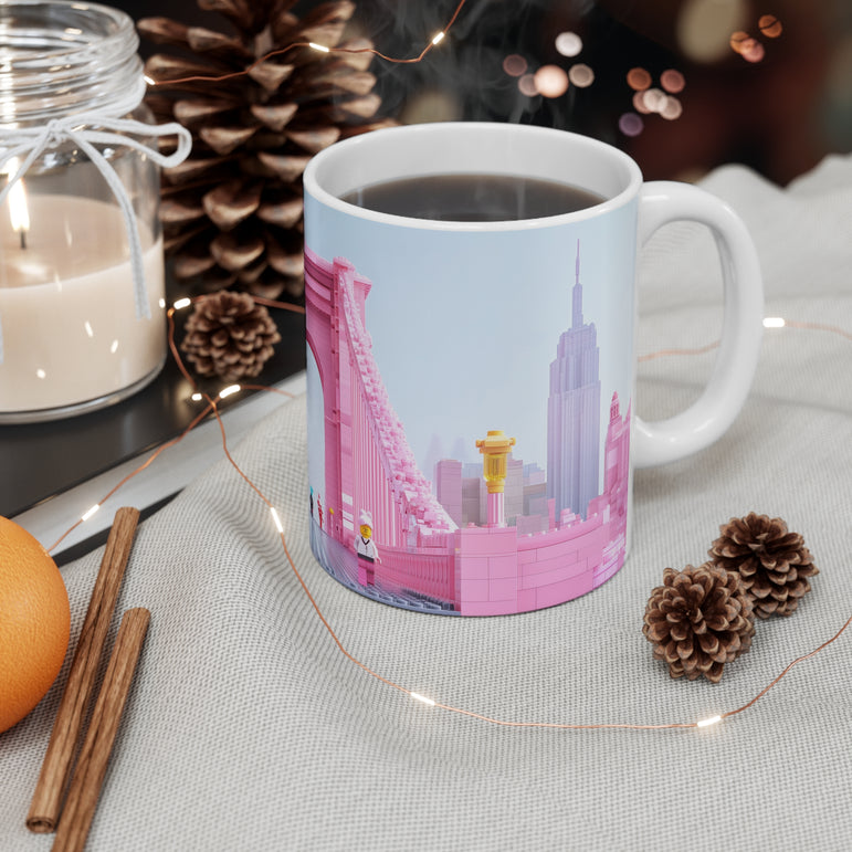 Tranquil Sunrise Brooklyn Bridge Mug