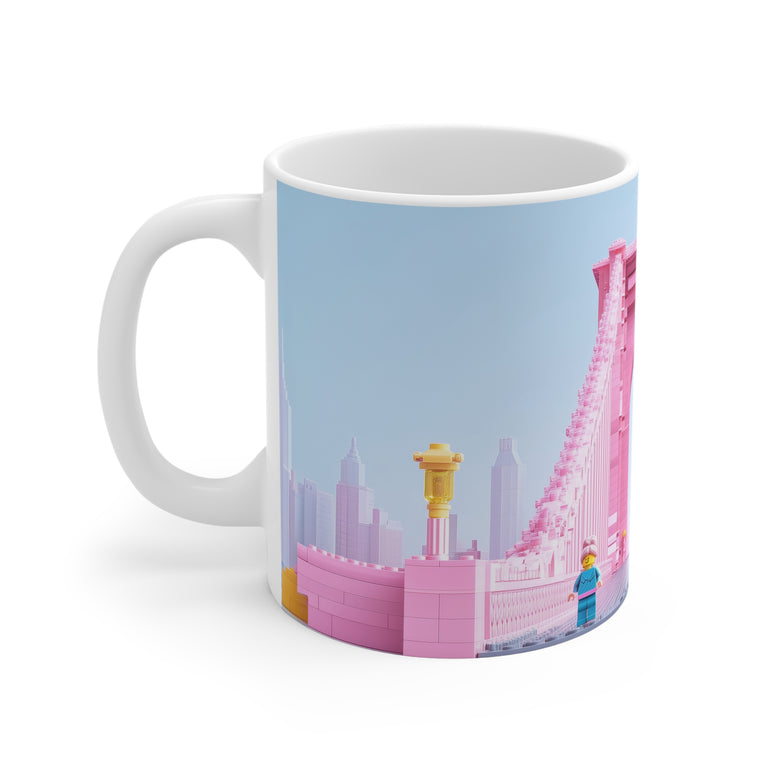 Tranquil Sunrise Brooklyn Bridge Mug