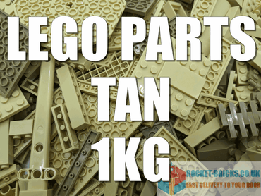 ⭐️️LEGO 1KG BUNDLES INCL MIXED BRICKS PARTS PIECES TILES - TAN⭐️