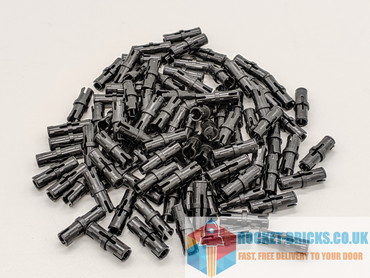 ~100x LEGO TECHNIC 2780 BLACK PINS FRICTION RIDGES & CENTRE SLOT 4121715