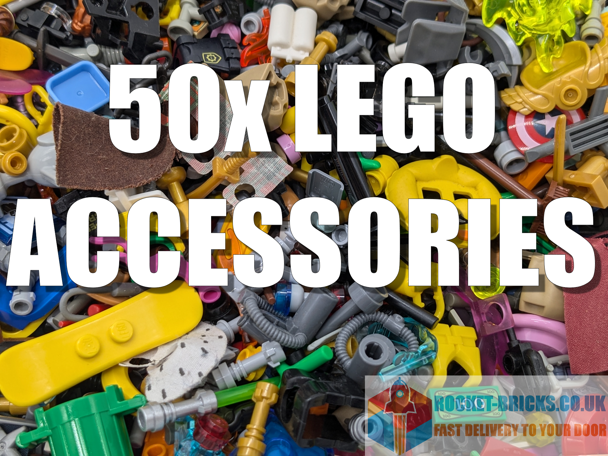 10x LEGO MINIFIGURE ACCESSORIES - EQUIP YOUR MINIFIGURES!