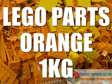 ⭐️️LEGO 1KG BUNDLES INCL MIXED BRICKS PARTS PIECES TILES - ORANGE⭐️