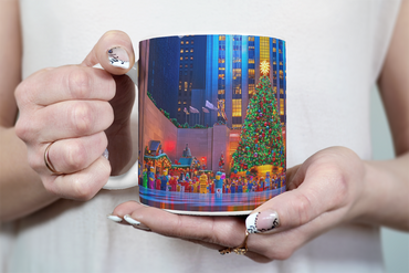 ⭐️️Exclusive Lego Christmas Scene Mug - Radio City Music Hall | NYC | New York⭐️️