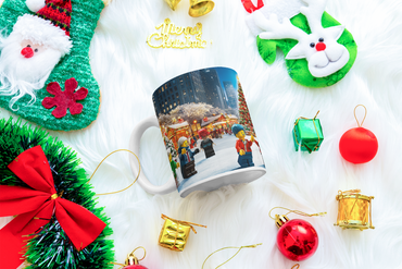 ⭐️️Exclusive Lego Christmas Scene Mug - Bryant Park | NYC | New York⭐️️