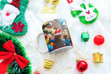 ⭐️️Lego Christmas Scene Mug: American Museum of Natural History | NYC | New York⭐️️