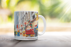 ⭐️️Exclusive Lego Christmas Scene Mug - Fifth Avenue | NYC | New York⭐️️