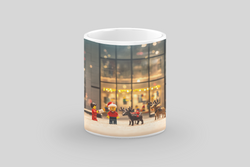 ⭐️️Exclusive Lego Christmas Scene Mug - MoMA | NYC | New York⭐️️