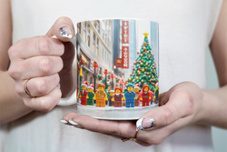 ⭐️️Exclusive Lego Christmas Scene Mug - Fifth Avenue | NYC | New York⭐️️