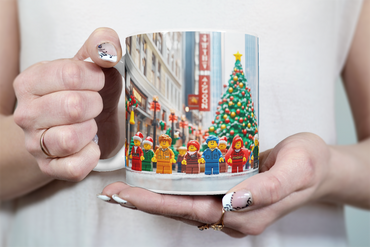 ⭐️️Exclusive Lego Christmas Scene Mug - Fifth Avenue | NYC | New York⭐️️