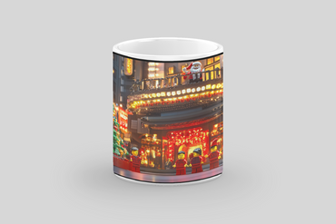 ⭐️️Exclusive Lego Christmas Scene Mug - Broadway Theater District | NYC | New York⭐️️