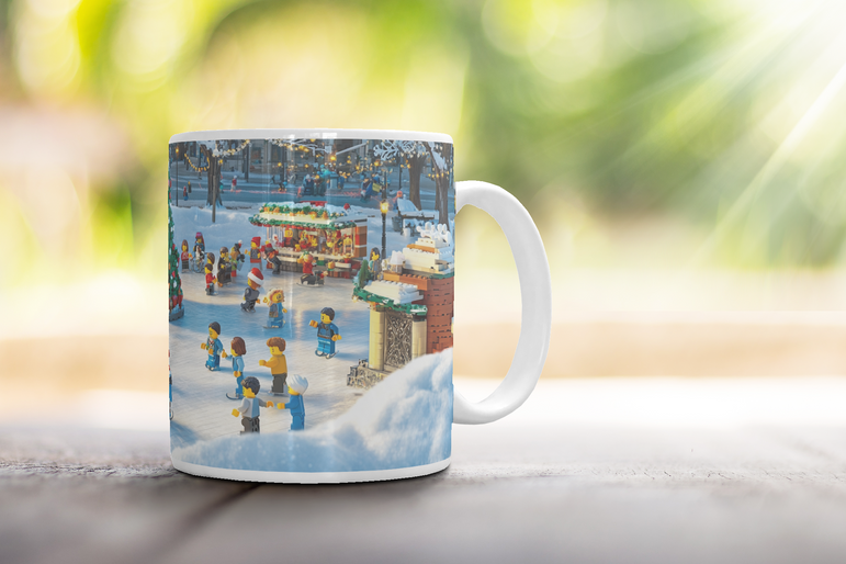 ⭐️️Exclusive Lego Christmas Scene Mug - Washington Square Park | NYC | New York⭐️️
