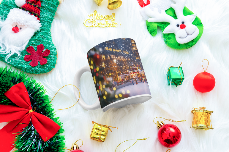 ⭐️️Exclusive Lego Christmas Scene Mug - Hudson Yards | NYC | New York⭐️️