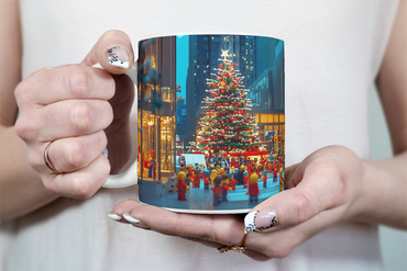 ⭐️️Lego Christmas Scene Mug: Lincoln Center for the Performing Arts | NYC | New York⭐️️