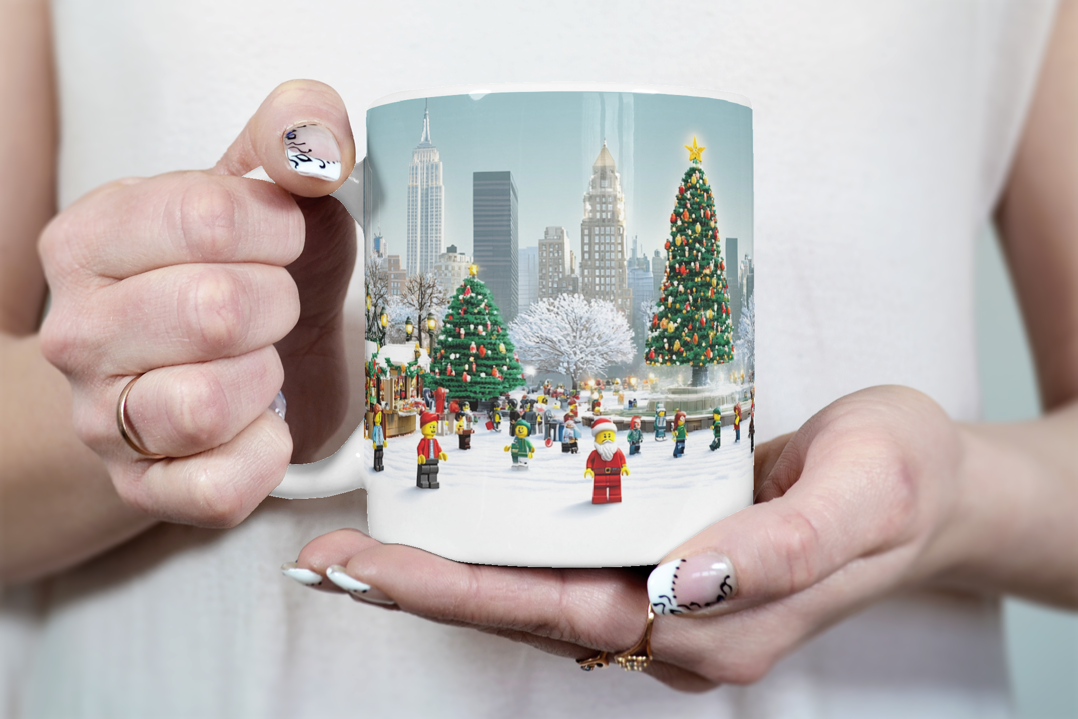 ⭐️️Exclusive Lego Christmas Scene Mug - Central Park | NYC | New York⭐️️