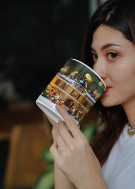 ⭐️️Lego Christmas Scene Mug: The Cloisters | NYC | New York⭐️️