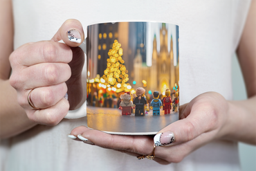 ⭐️️Exclusive Lego Christmas Scene Mug - St. Patrick's Cathedral | NYC | New York⭐️️