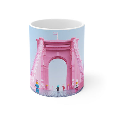 Tranquil Sunrise Brooklyn Bridge Mug