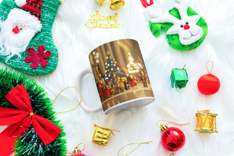 ⭐️️Exclusive Lego Christmas Scene Mug - Metropolitan Museum of Art | NYC | New York⭐️️