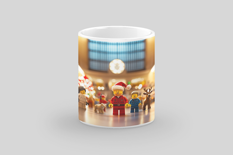 ⭐️️Exclusive Lego Christmas Scene Mug - Grand Central Station | NYC | New York⭐️️