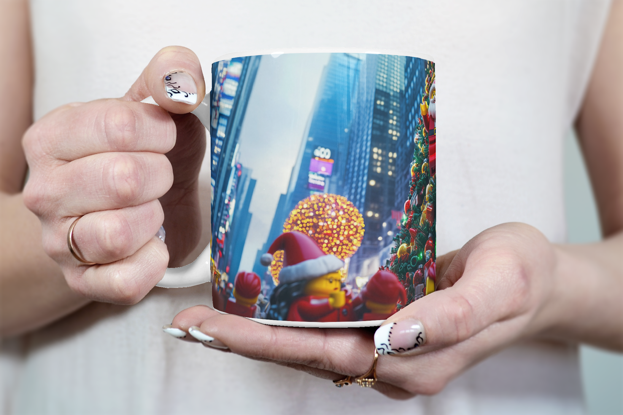 ⭐️️Exclusive Lego Christmas Scene Mug - Times Square | NYC | New York⭐️️