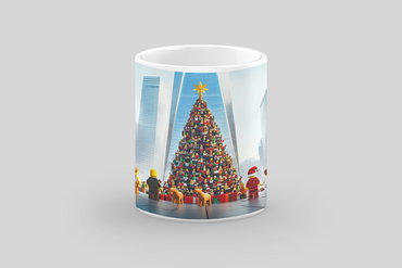 ⭐️️Exclusive Lego Christmas Scene Mug - One World Trade Center | NYC | New York⭐️️