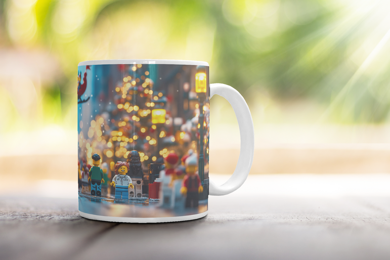 ⭐️️Exclusive Lego Christmas Scene Mug - The High Line | NYC | New York⭐️️