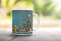 ⭐️️Lego Christmas Scene Mug: Statue of Liberty Visit | NYC | New York⭐️️