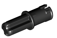 2 x LEGO TECHNIC 43093 AXLE PINS W/FRICTION RIDGES - BLACK - 4184170