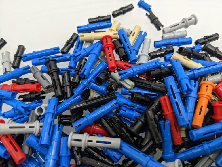 LEGO® Technic 300 Mixed Pins Bulk Genuine – Mixed Lengths & Colours – Blue, Black, Red, Grey – UK Seller