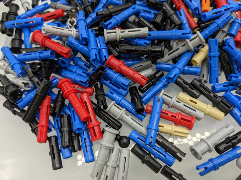 LEGO® Technic 300 Mixed Pins Bulk Genuine – Mixed Lengths & Colours – Blue, Black, Red, Grey – UK Seller