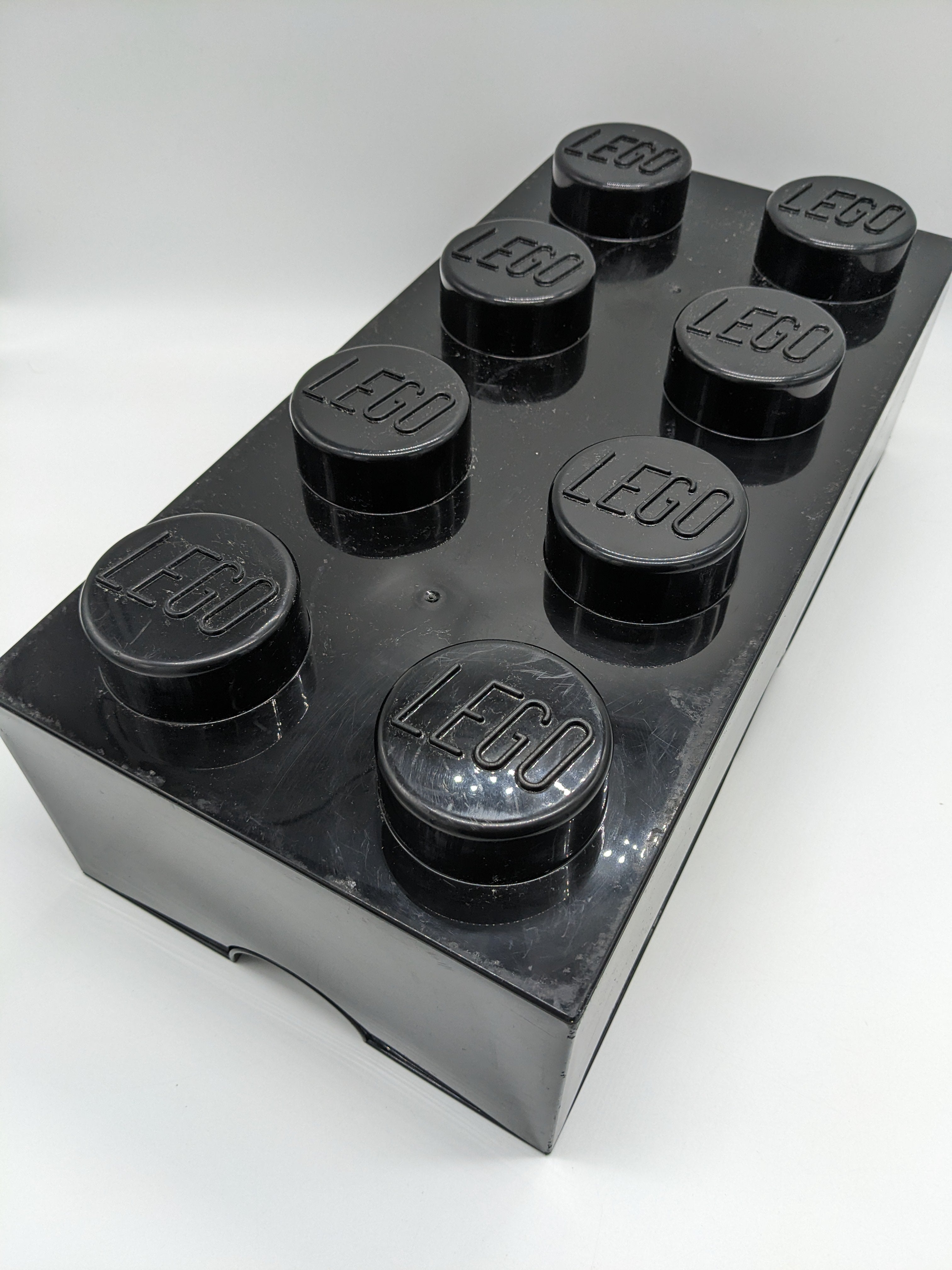 LEGO® Storage Box 2x4 Brick 8 Stud Black Genuine Large 5006912