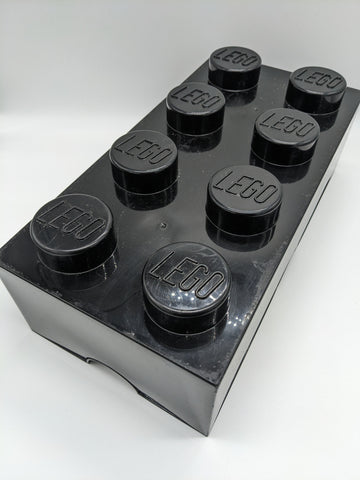 LEGO® Storage Box 2x4 Brick 8 Stud Black Genuine Large 5006912