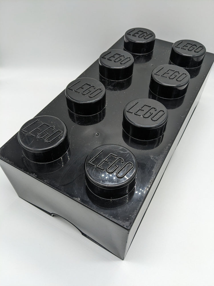 LEGO® Storage Box 2x4 Brick 8 Stud Black Genuine Large 5006912