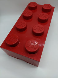 LEGO® Storage Box 2x4 Brick 8 Stud Red Genuine Large 5006867