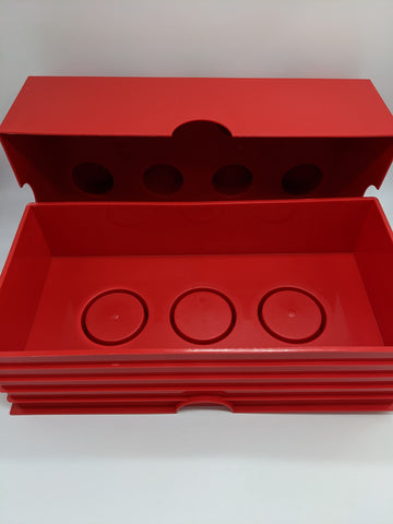 LEGO® Storage Box 2x4 Brick 8 Stud Red Genuine Large 5006867