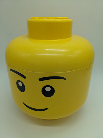 LEGO Storage Head Boy Large 5005528 Yellow Minifigure Stackable Toy Brick Box