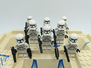 LEGO Star Wars Clone Trooper (Phase 2) Minifigure Bundle X10 SW1319 | 75372 | Army