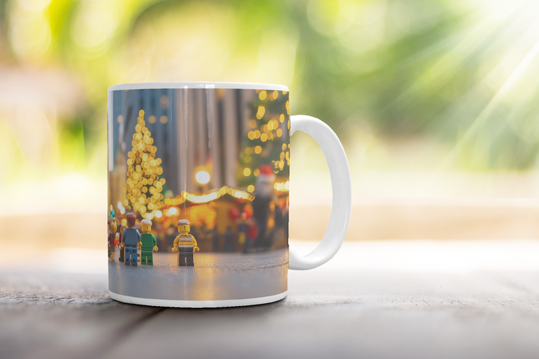 ⭐️️Exclusive Lego Christmas Scene Mug - St. Patrick's Cathedral | NYC | New York⭐️️