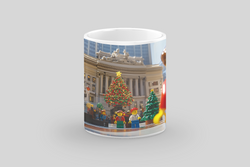 ⭐️️Lego Christmas Scene Mug: New York Public Library | NYC | New York⭐️️