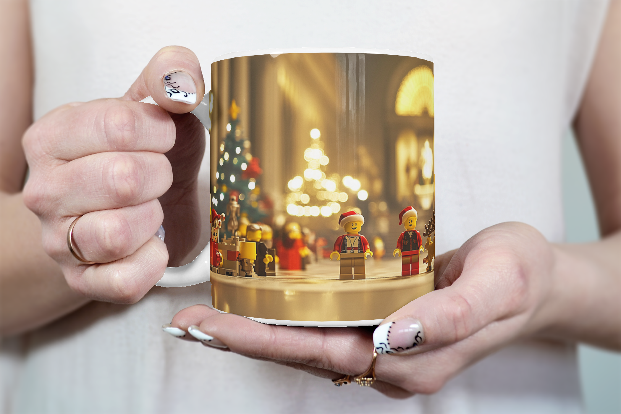 ⭐️️Exclusive Lego Christmas Scene Mug - Metropolitan Museum of Art | NYC | New York⭐️️