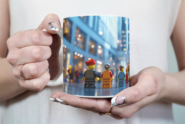 ⭐️️Exclusive Lego Christmas Scene Mug - Seagram Building | NYC | New York⭐️️