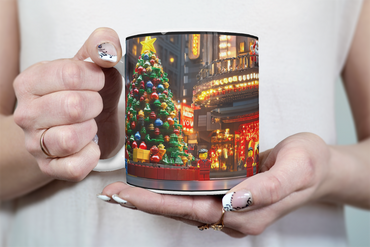 ⭐️️Exclusive Lego Christmas Scene Mug - Broadway Theater District | NYC | New York⭐️️