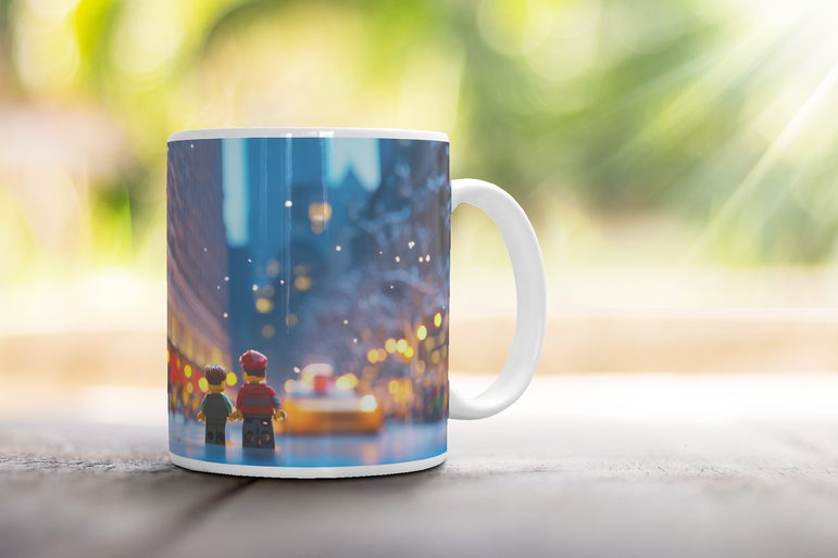 ⭐️️Exclusive Lego Christmas Scene Mug - The Flatiron Building | NYC | New York⭐️️