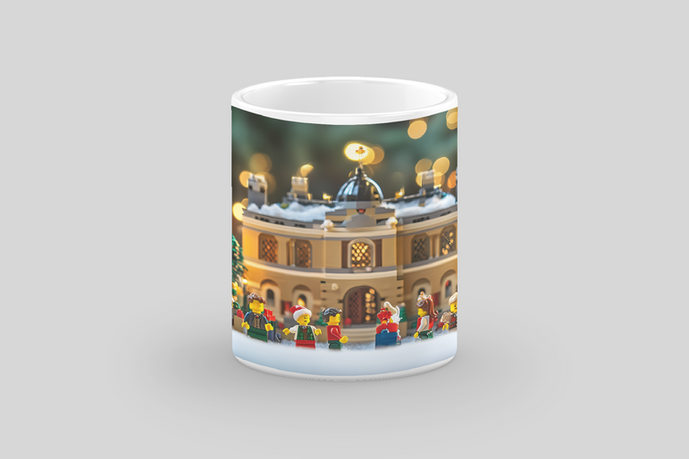 ⭐️️Lego Christmas Scene Mug: The Cloisters | NYC | New York⭐️️