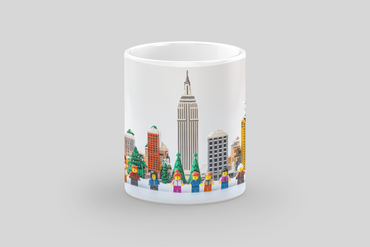 ⭐️️Exclusive Lego Christmas Scene Mug - Empire State Building | NYC | New York⭐️️