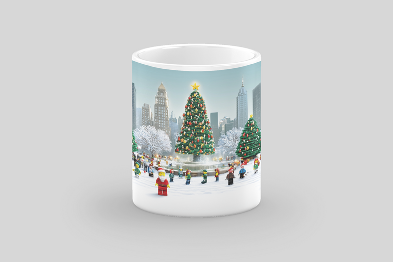 ⭐️️Exclusive Lego Christmas Scene Mug - Central Park | NYC | New York⭐️️